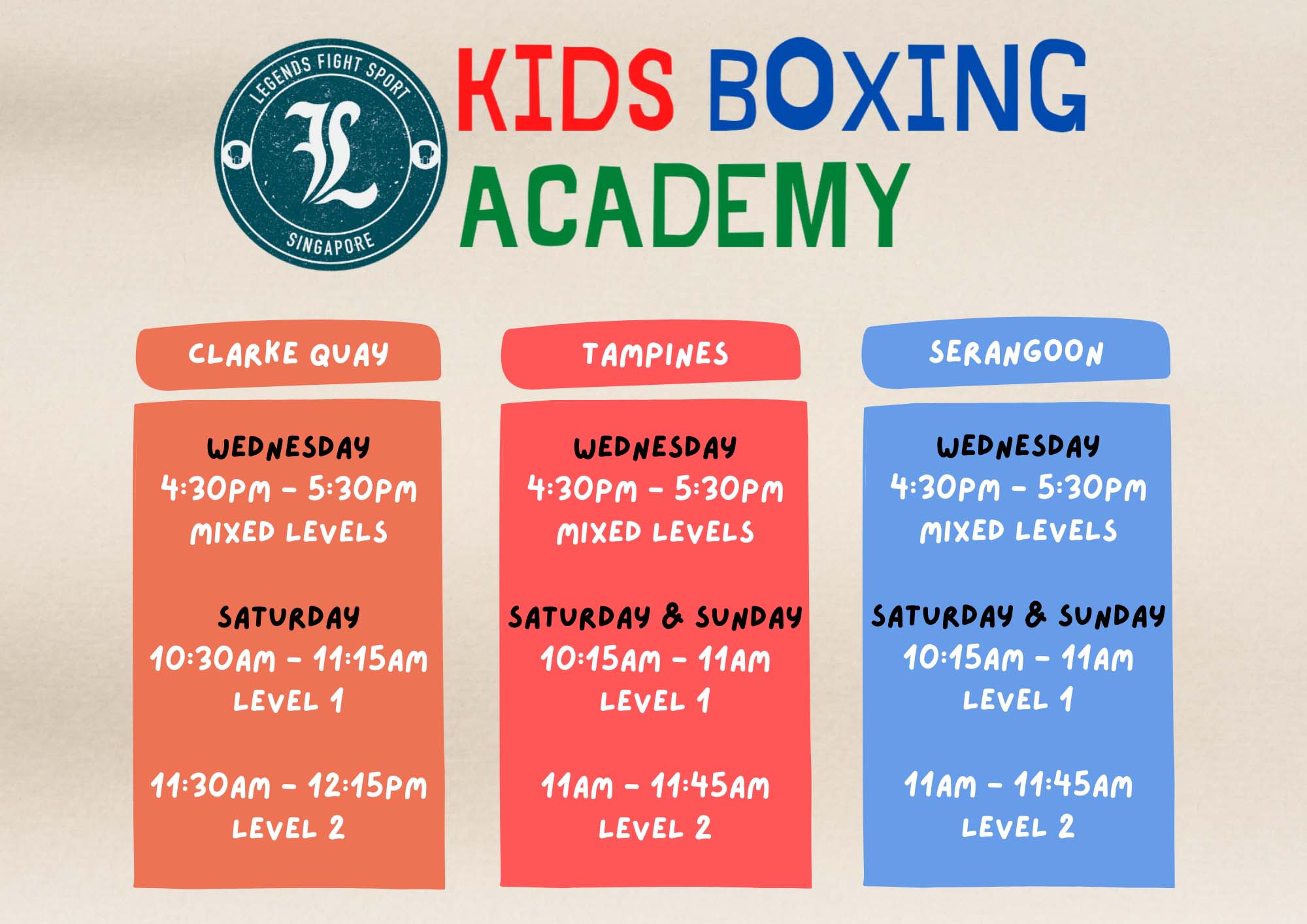 Kids-Boxing-Academy-Schedule